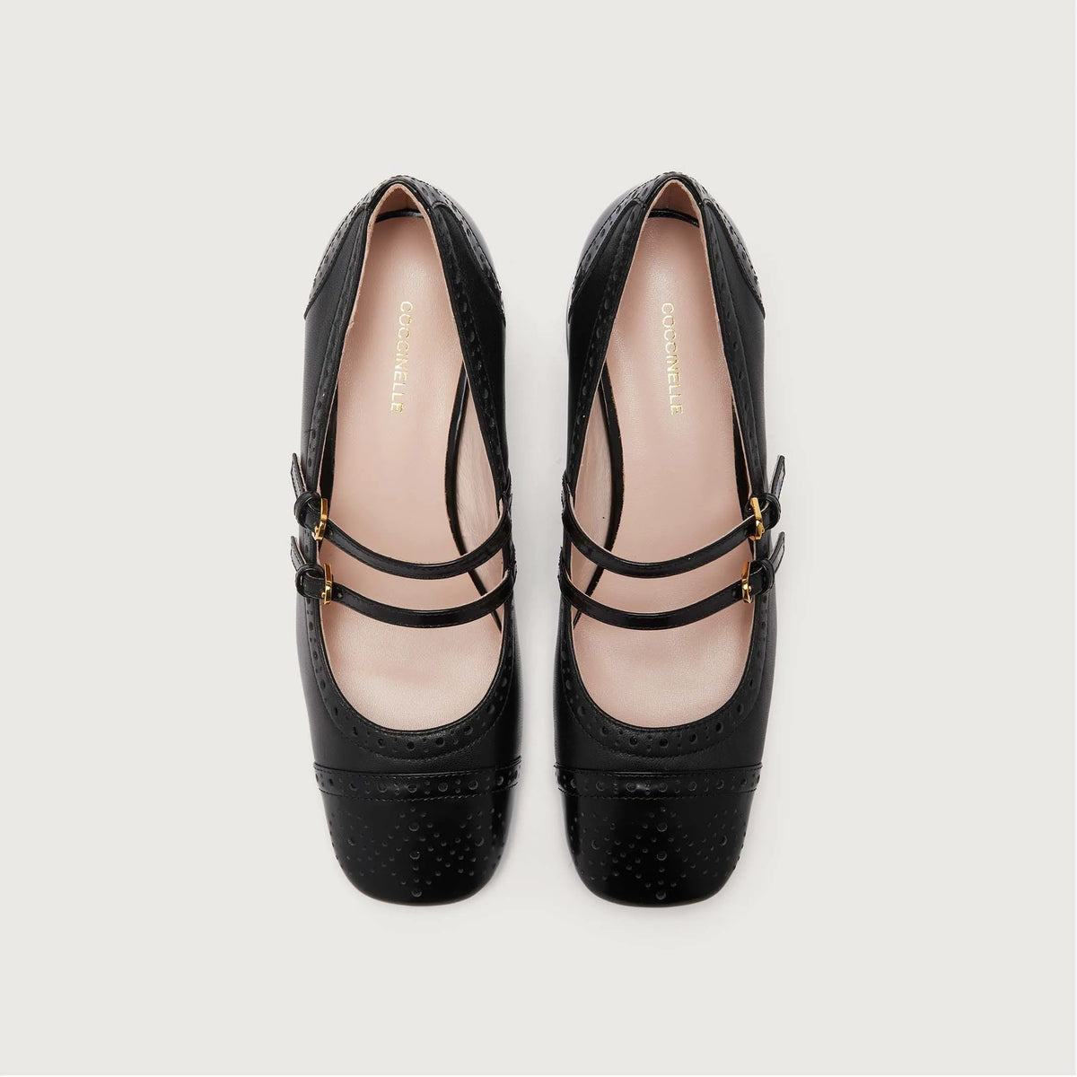 Coccinelle Magalù Shiny Brogue noir