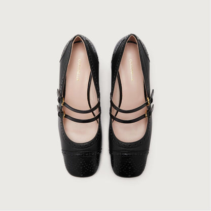 Coccinelle Magalù Shiny Brogue noir